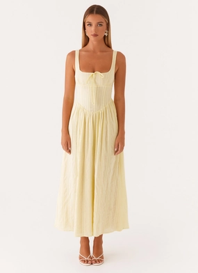 Pascuelle Midi Dress - Yellow Pascuelle Midi Dress - Yellow
