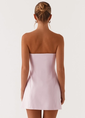 Patsie Strapless Mini Dress - Pink Patsie Strapless Mini Dress - Pink