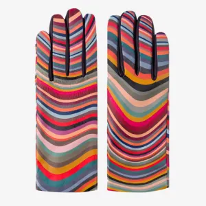Paul Smith - Women's Swirl Print Leather Gloves