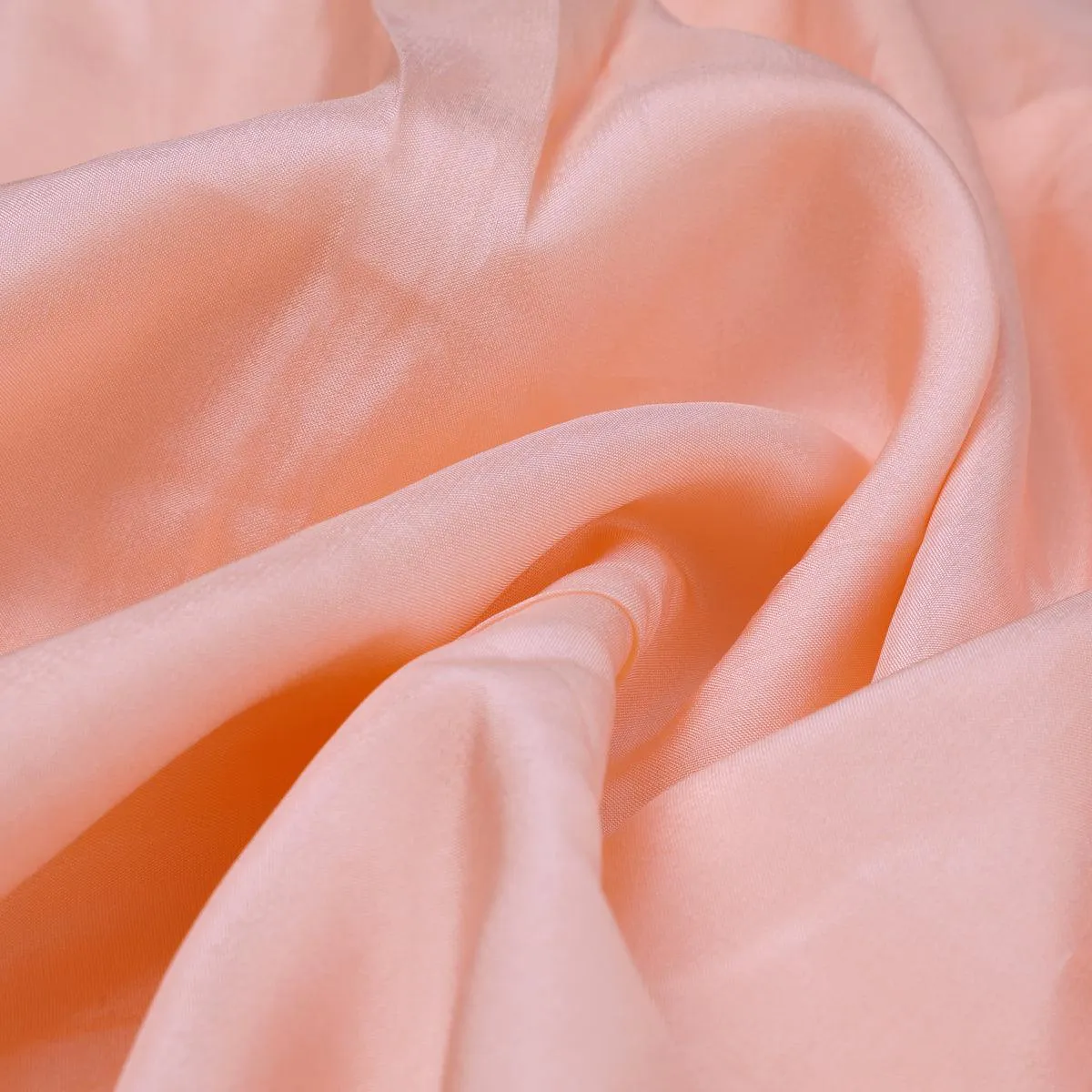 Peach Colour Upada Silk Plain Dyed Fabric