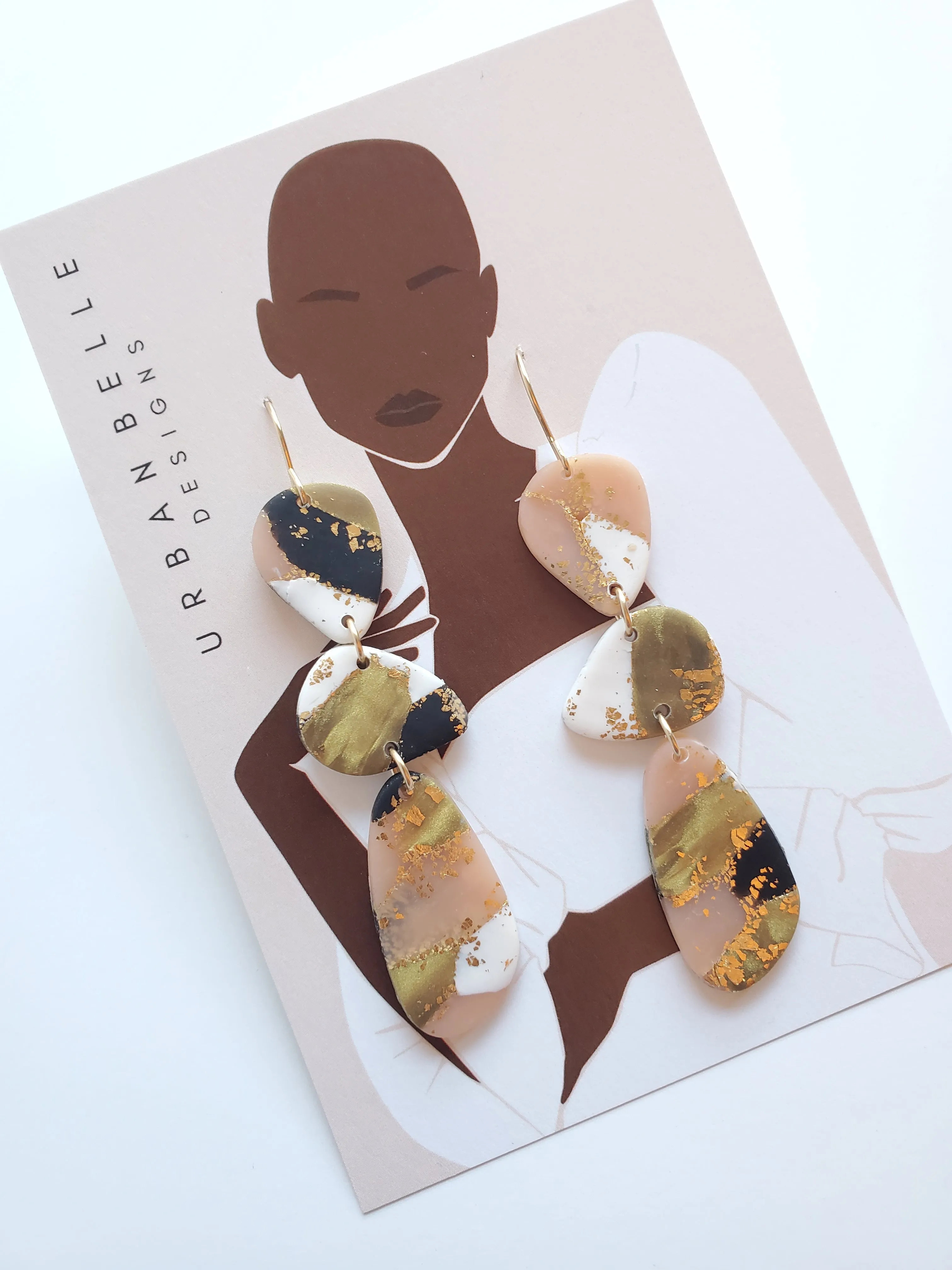 PENELOPE Terrazzo Statement Earrings