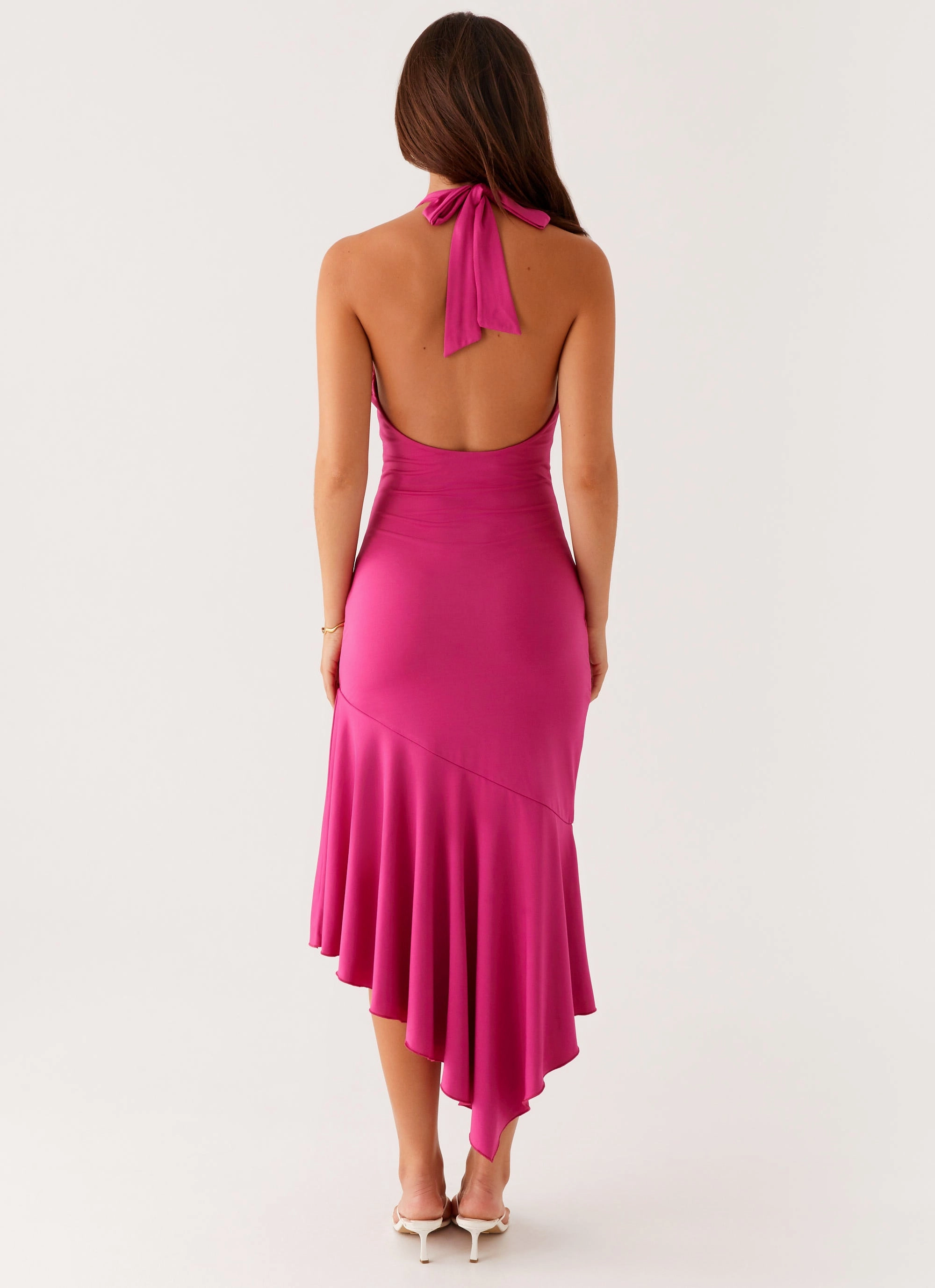 Perdita Midi Dress - Fuchsia