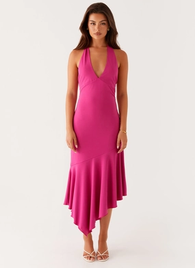 Perdita Midi Dress - Fuchsia Perdita Midi Dress - Fuchsia