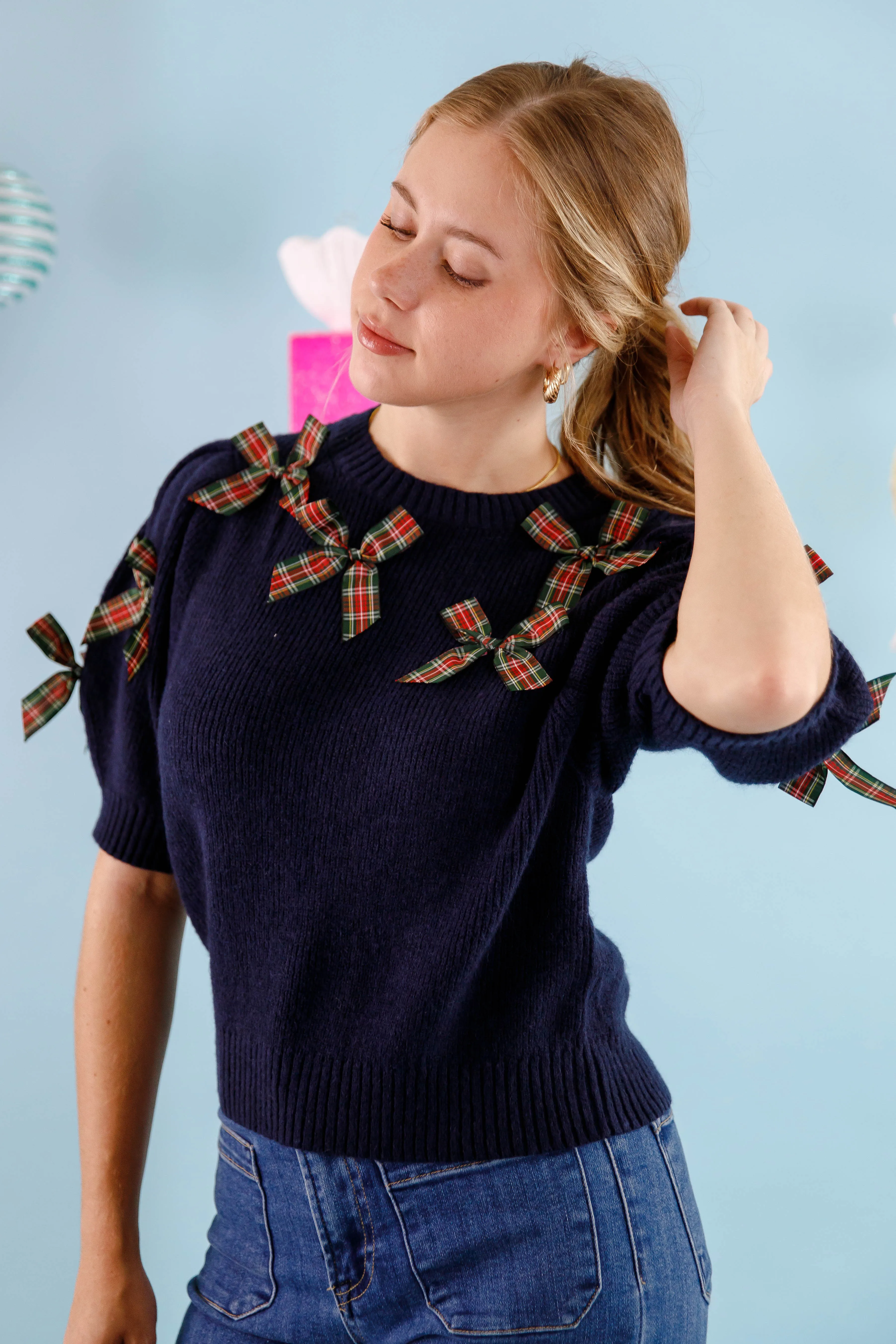 Perfectly Classy Sweater-Navy