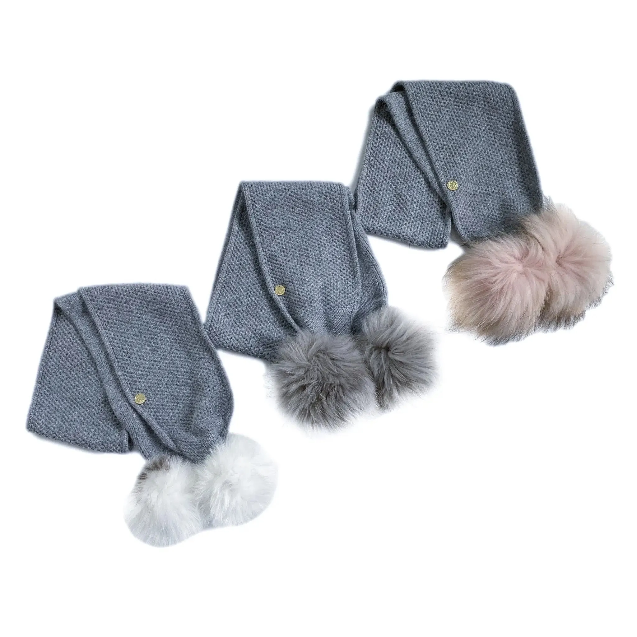 Petite Maison Kids Cashmere Pom Scarf (0-5Y)