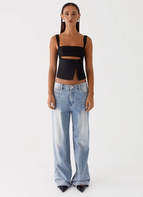 Pia Cut Out Top - Black Pia Cut Out Top - Black