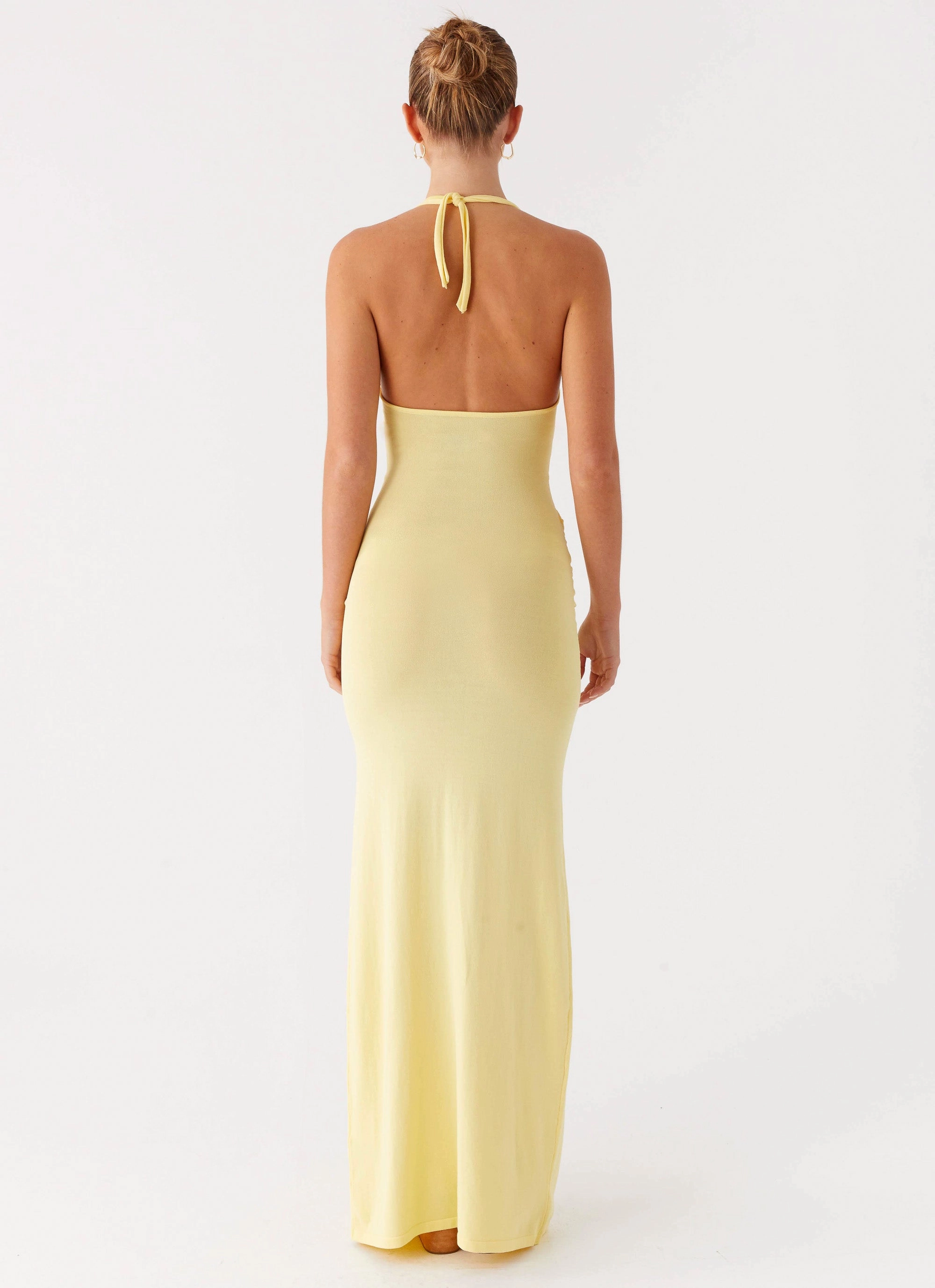 Pina Colada Knit Maxi Dress - Yellow