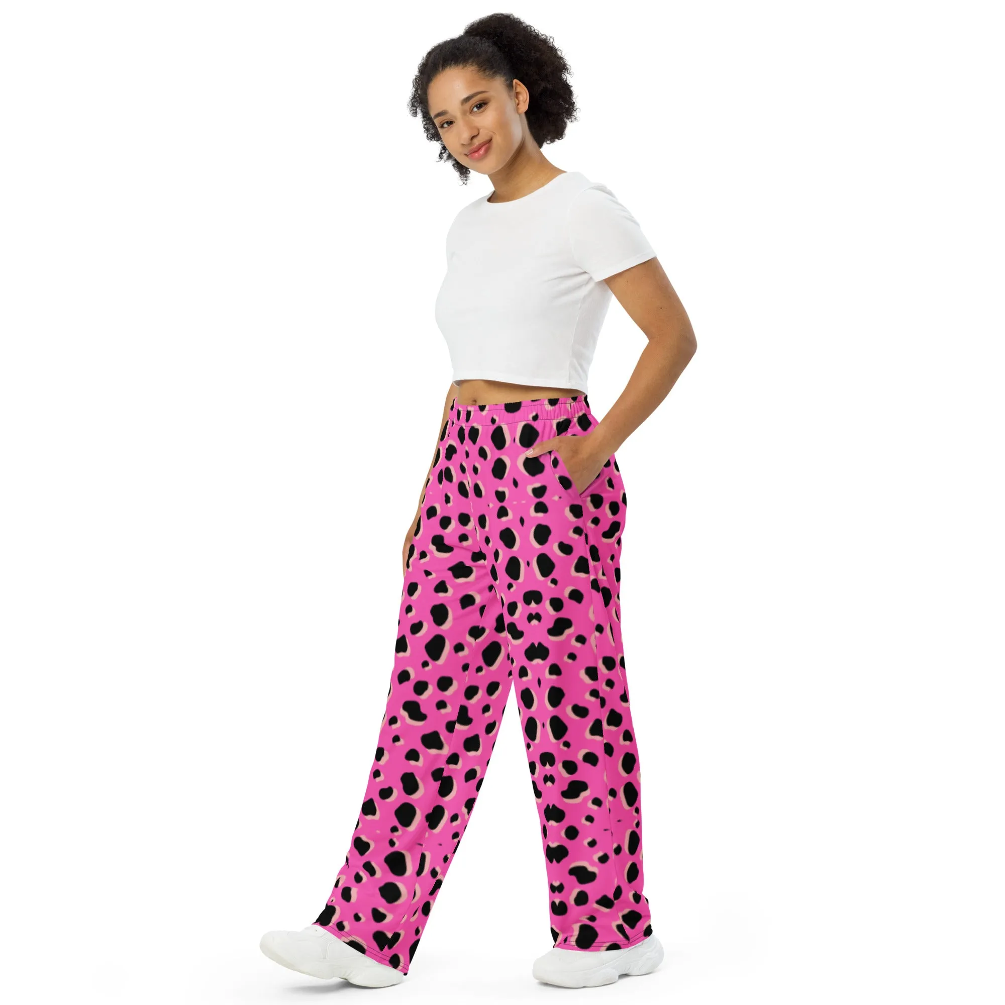 Pink Panther wide-leg pants