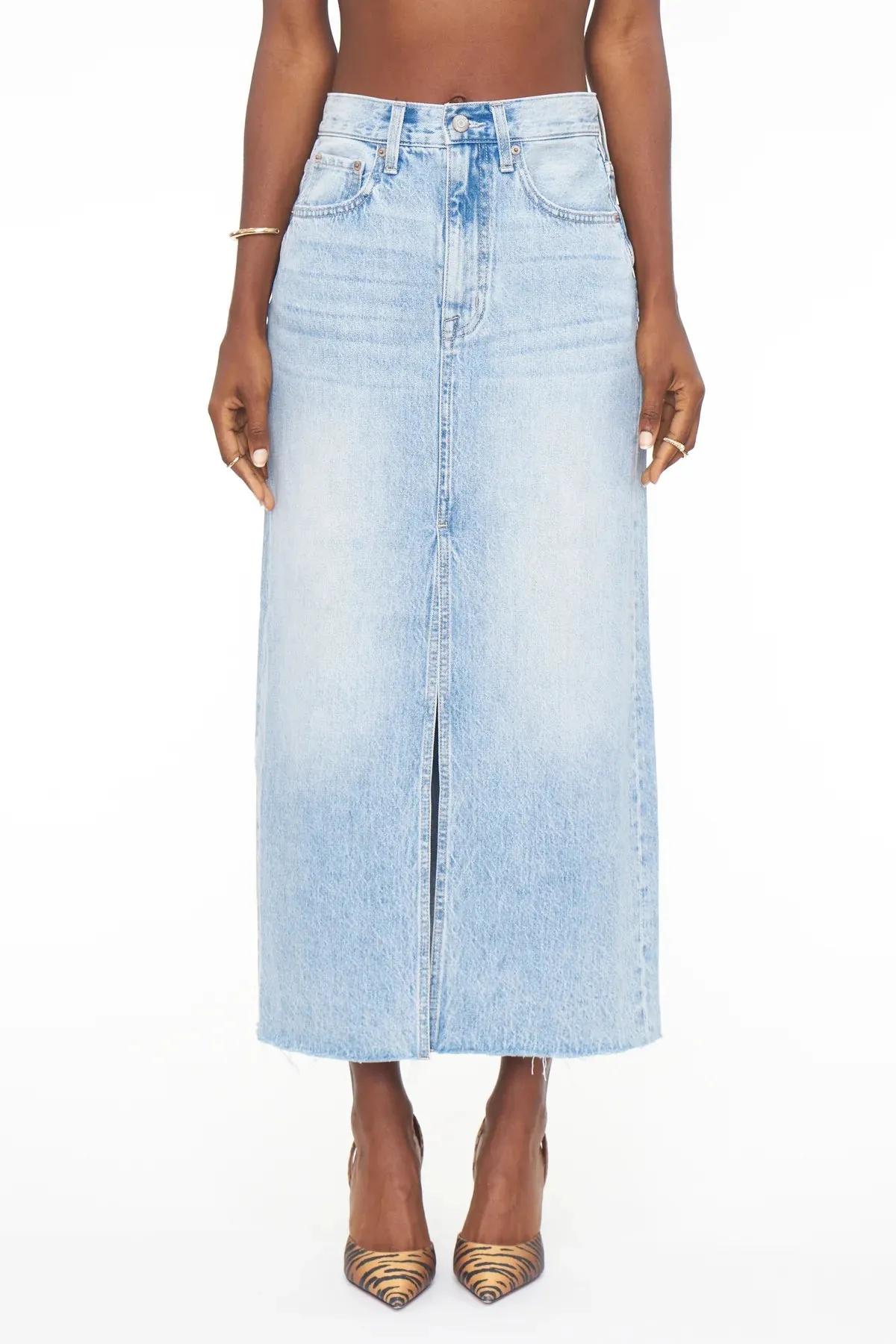 Pistola Alice Midi Denim Skirt - Brooklyn