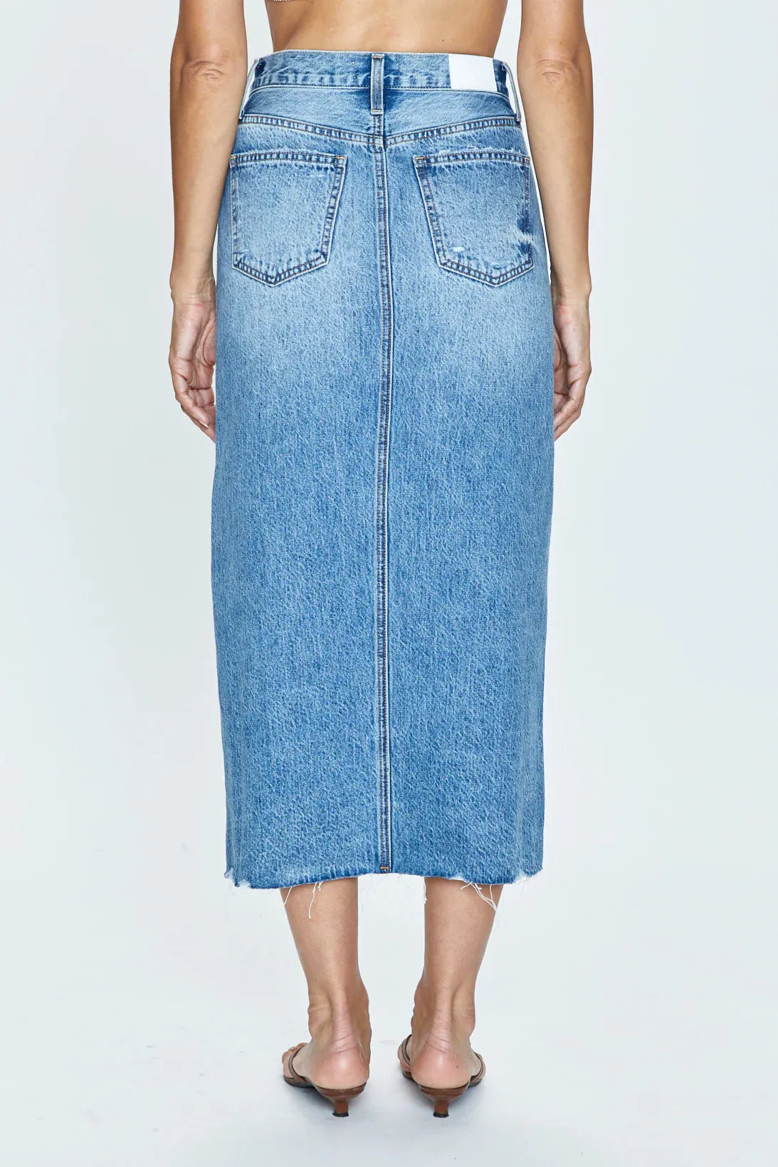 Pistola Alice Midi Denim Skirt - Portrait Vintage