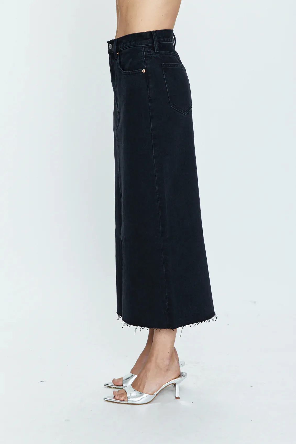 Pistola Alice Midi Denim Skirt - Underground