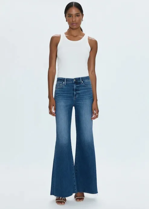 Pistola Izzy Mid Rise Wide Jean - Study