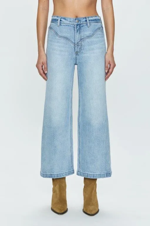 Pistola Lana High Rise Ultra Wide Leg Crop Jeans -Saint Vincent