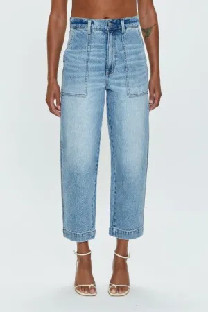 Pistola Turner High Rise Barrel Leg Jeans -PROVENCE Pistola Turner High Rise Barrel Leg Jeans -PROVENCE