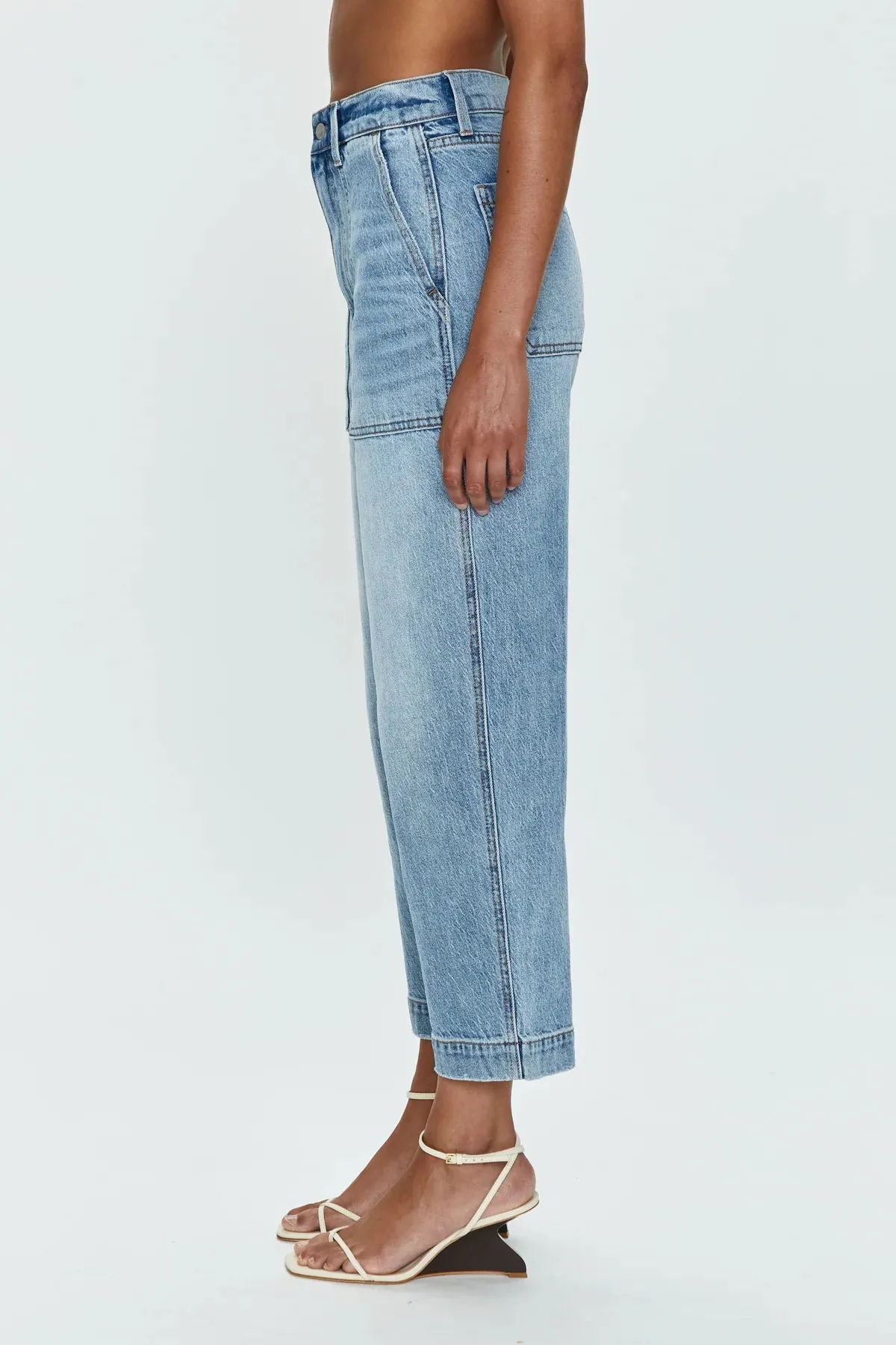 Pistola Turner High Rise Barrel Leg Jeans -PROVENCE