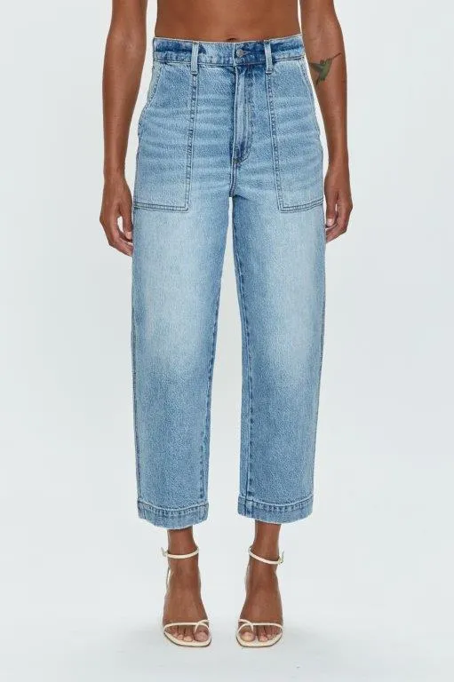Pistola Turner High Rise Barrel Leg Jeans -PROVENCE