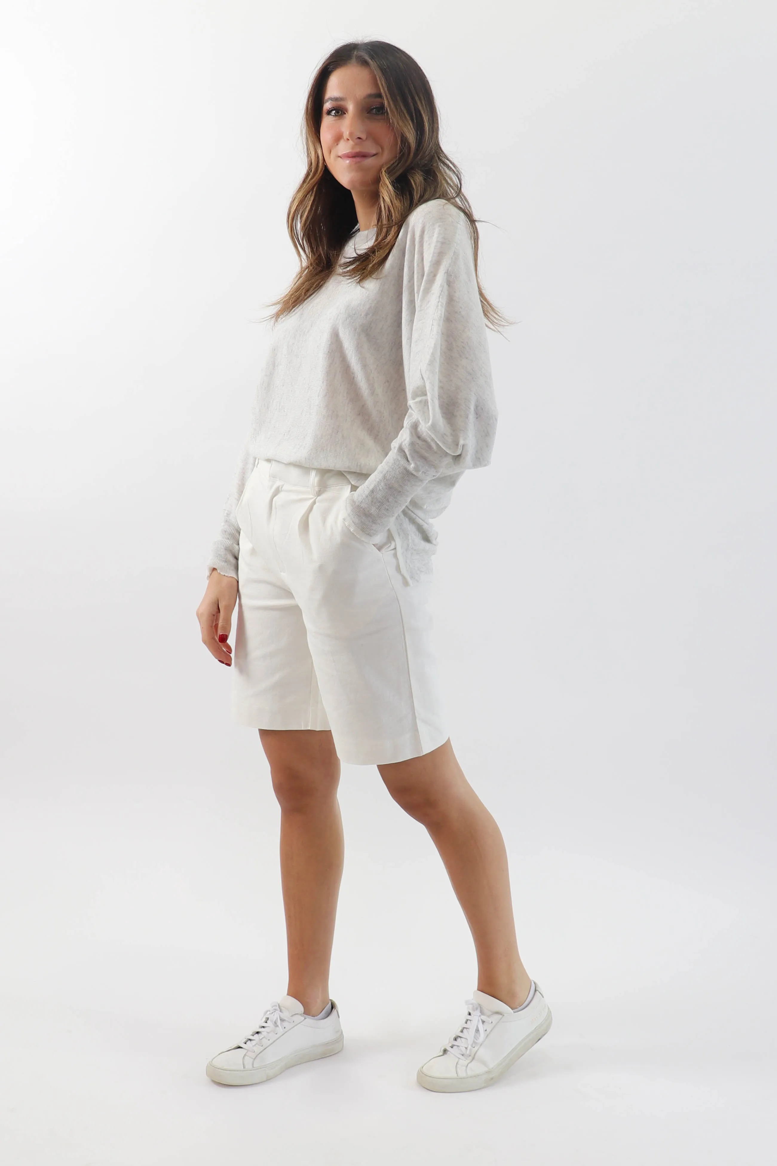 Pleated Bermuda Short