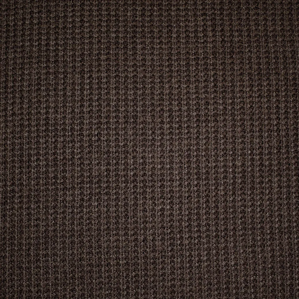 Plush Stitch Texture Sweater Knit Chocolate