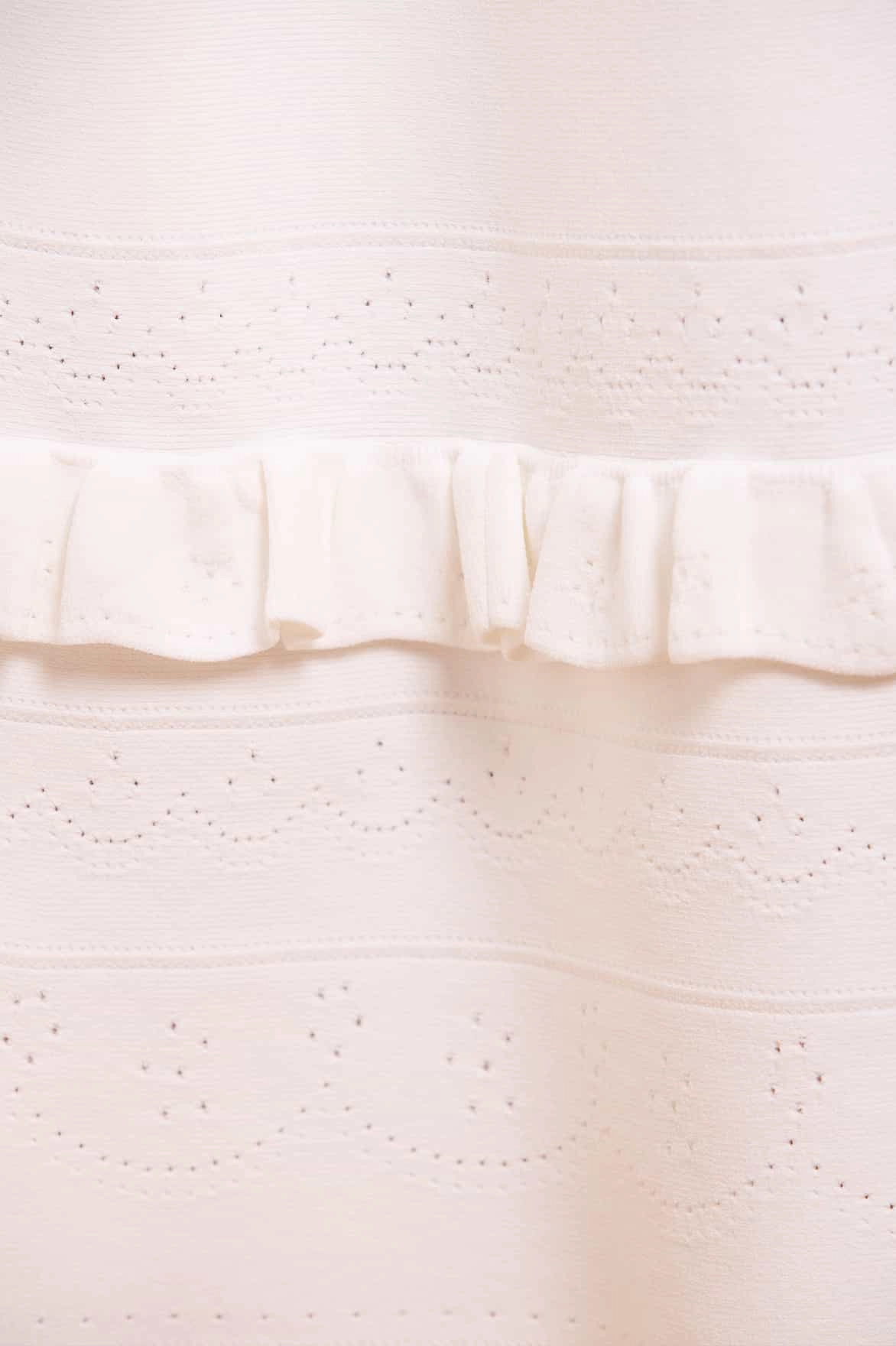 Pointelle Trim Knit Short Cardigan