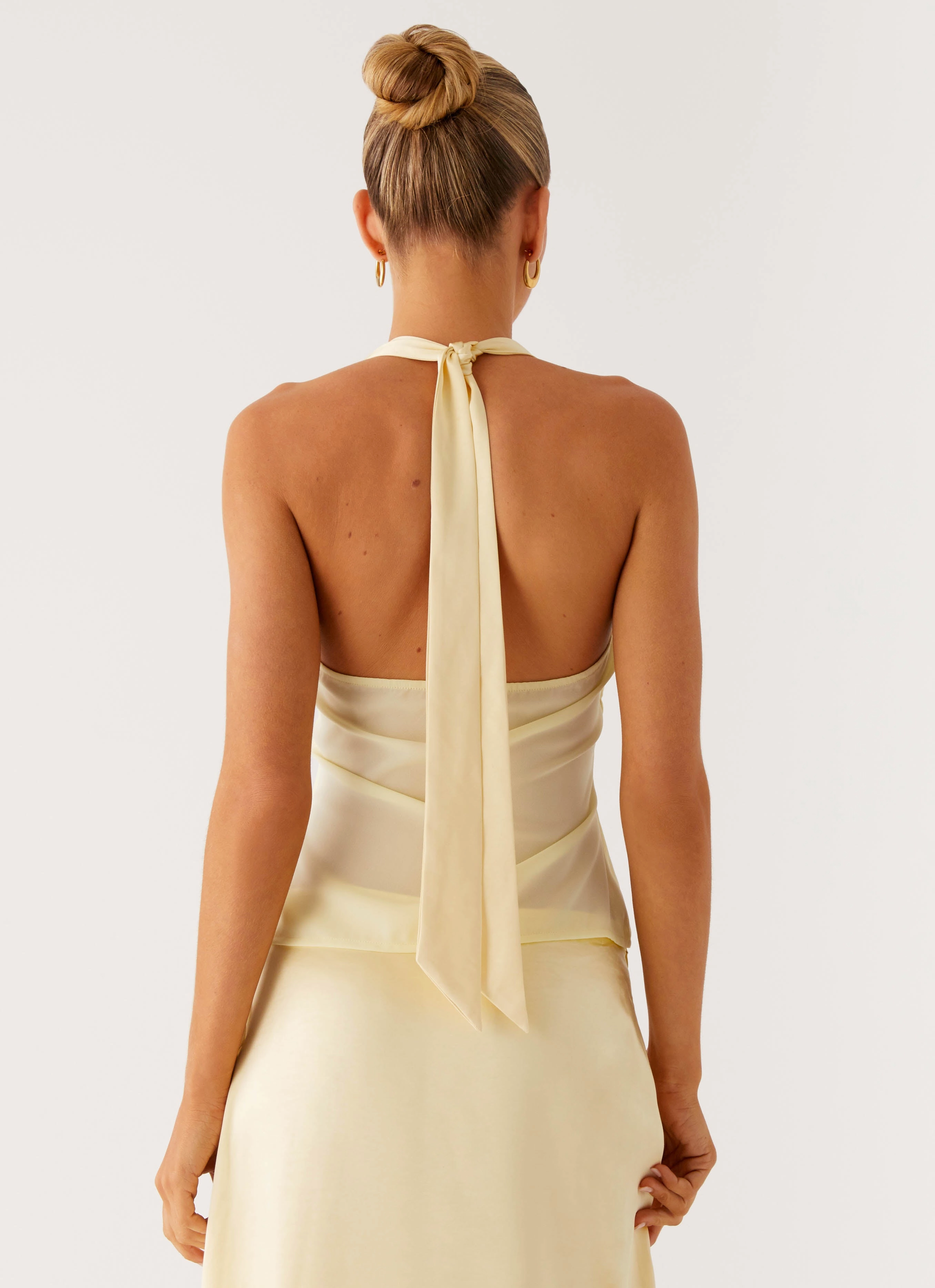 Pollie Halter Top - Yellow