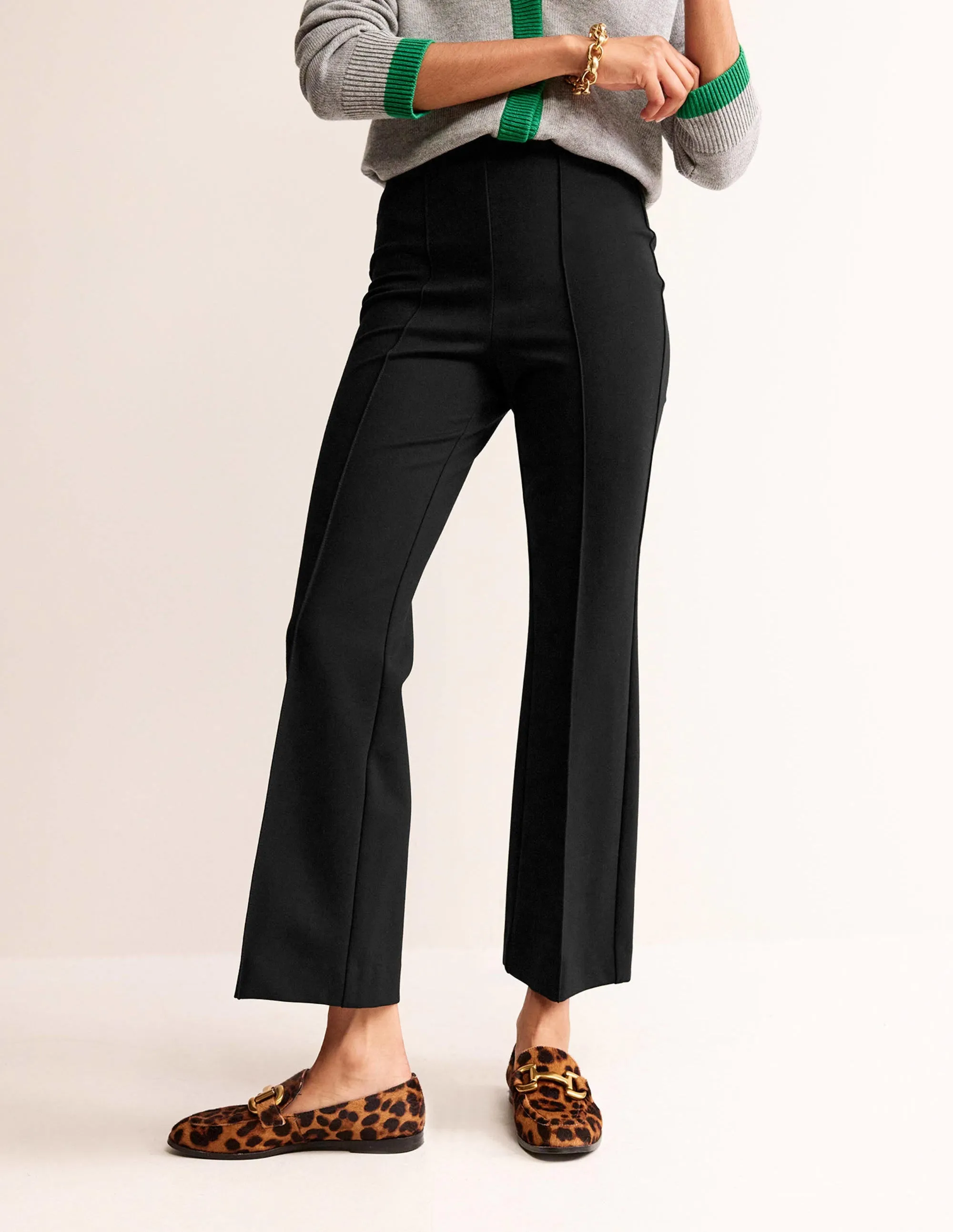 Ponte Pull on Kick Flare-Black