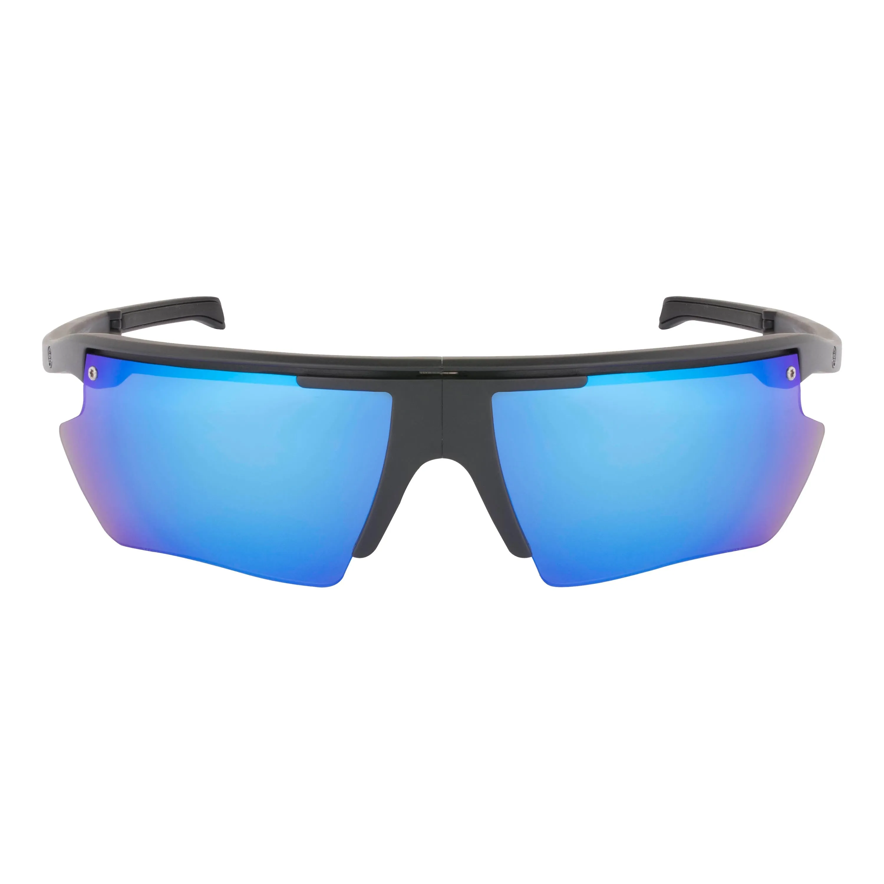 POPEDGE | Polarized, Matte Black, Blue Mirror, Small