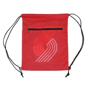 Portland Trail Blazers Big Logo Red Mesh Drawstring Cinch