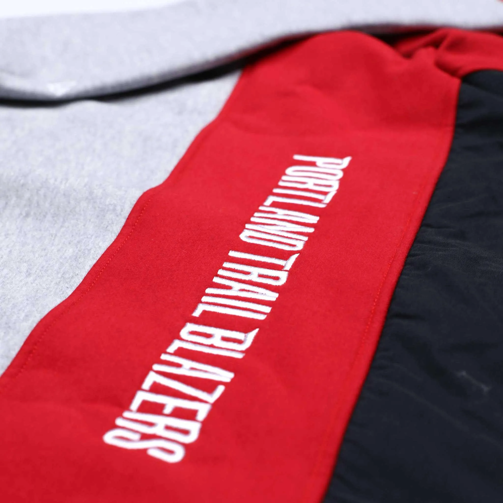 Portland Trail Blazers New Era Logo Quarterzip Hoodie
