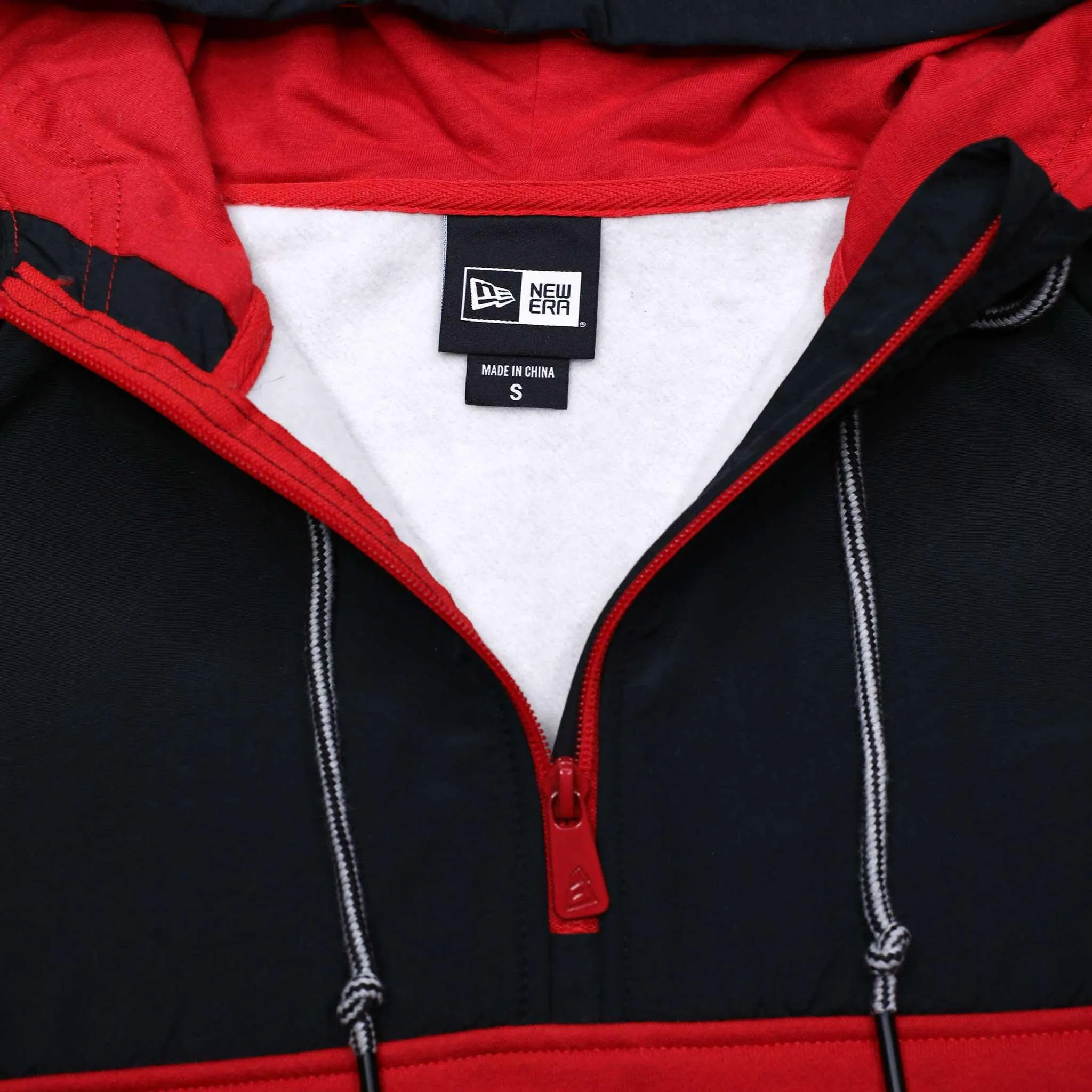 Portland Trail Blazers New Era Logo Quarterzip Hoodie