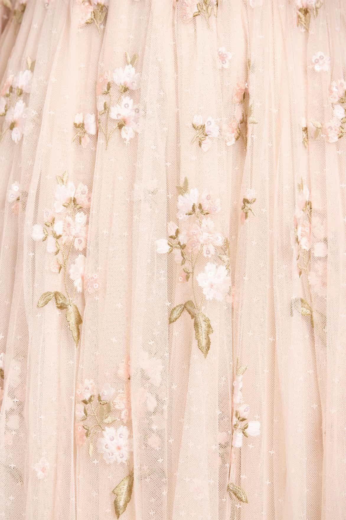 Posy Round Neck Gown