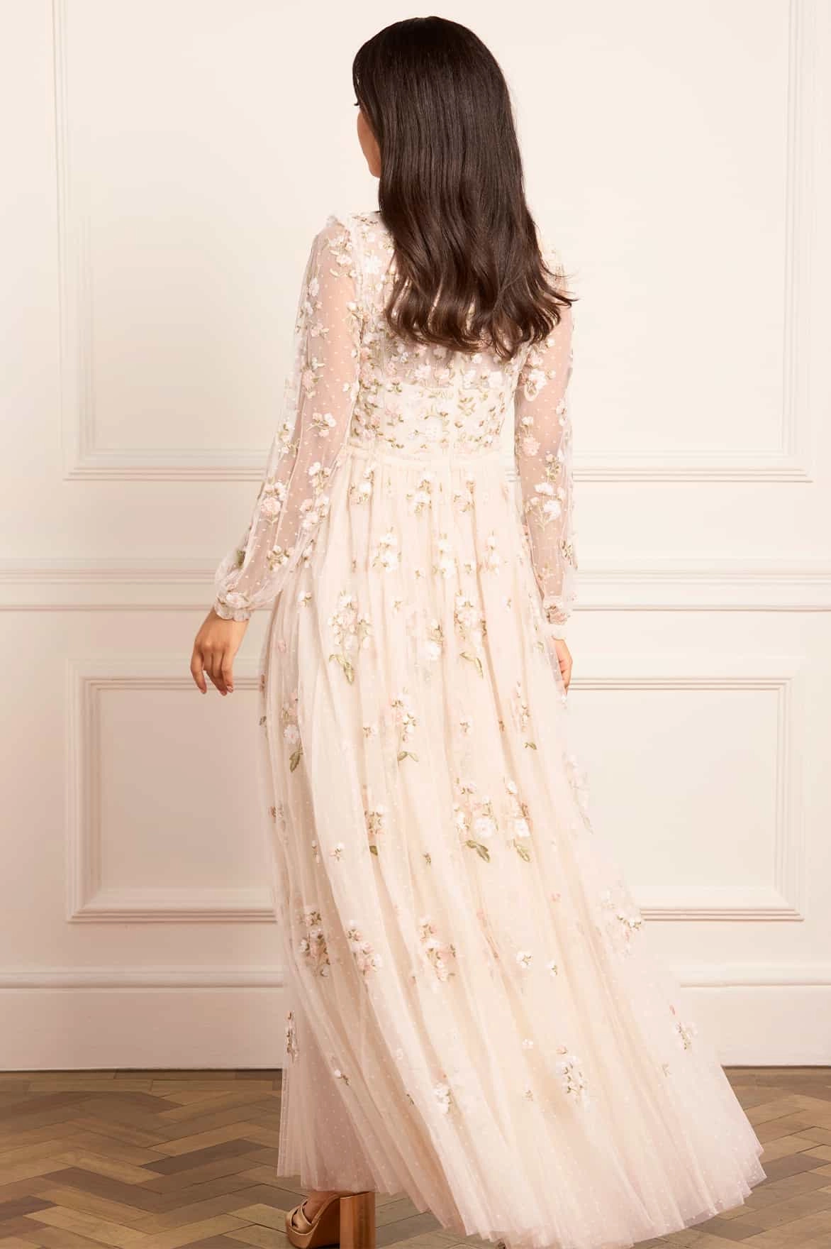 Posy Round Neck Gown