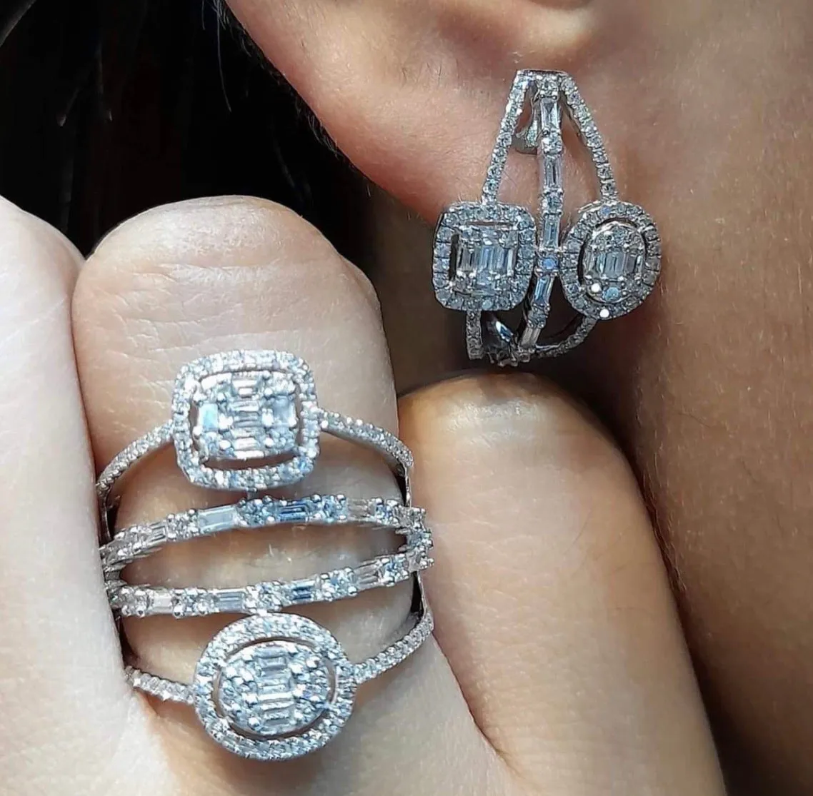PREORDER | Creolle Statement Diamond Jewelry Set 14kt
