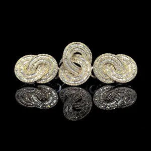 PREORDER | Golden Infinity Statement Diamond Jewelry Set 14kt