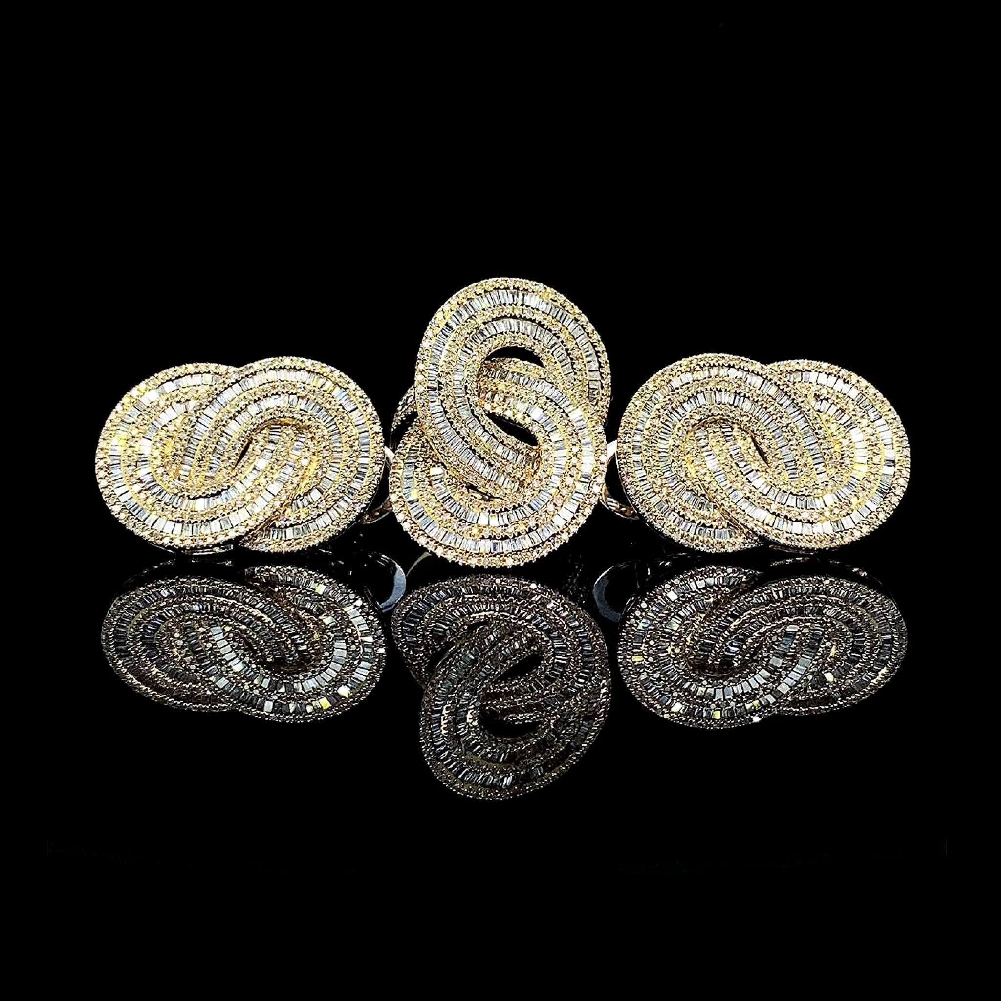 PREORDER | Golden Infinity Statement Diamond Jewelry Set 14kt