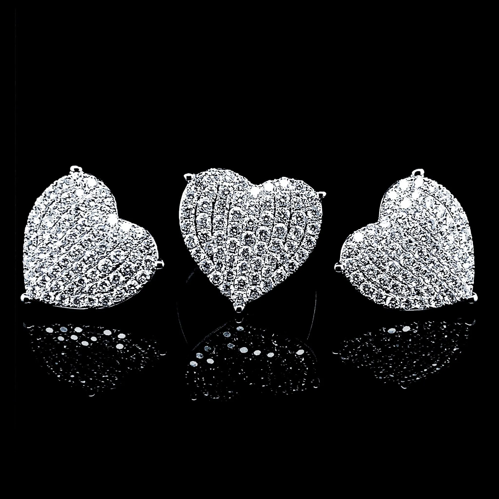 PREORDER | Large Heart Statement Diamond Jewelry Set 14kt