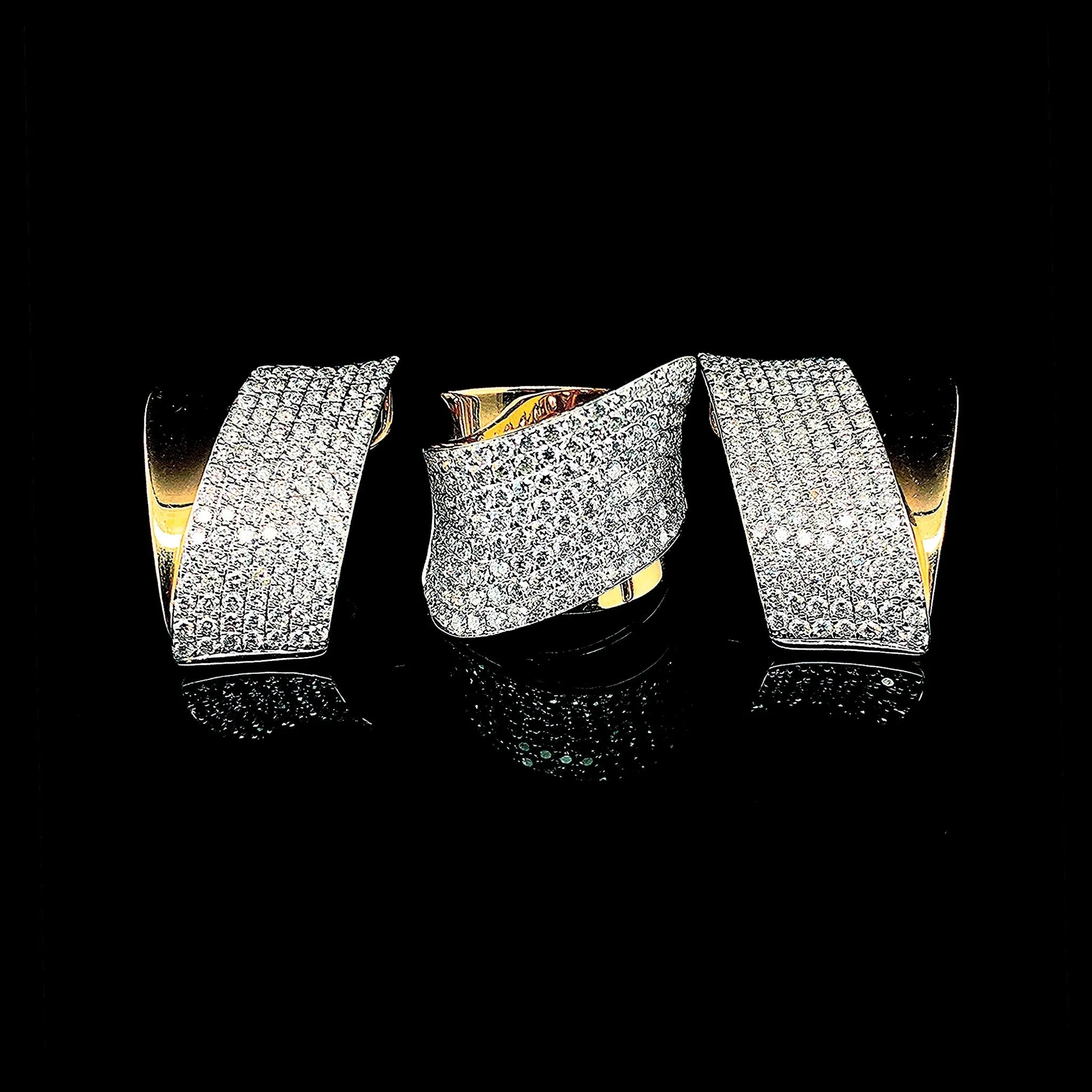 PREORDER | Rose Crossover Statement Diamond Jewelry Set 14kt