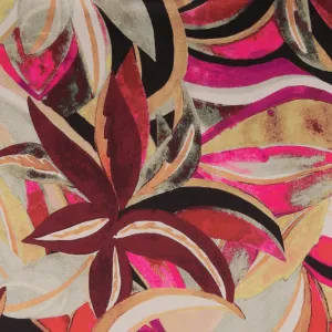 Printed Satin - GABRIELLA - 013 - Red