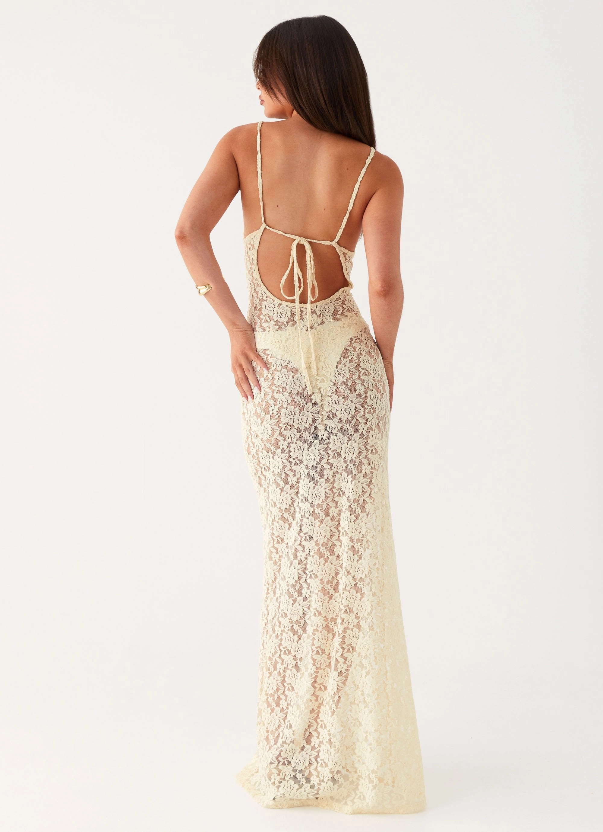 Promised Land Lace Maxi Dress - Ivory