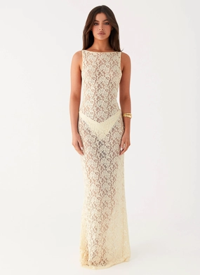 Promised Land Lace Maxi Dress - Ivory Promised Land Lace Maxi Dress - Ivory