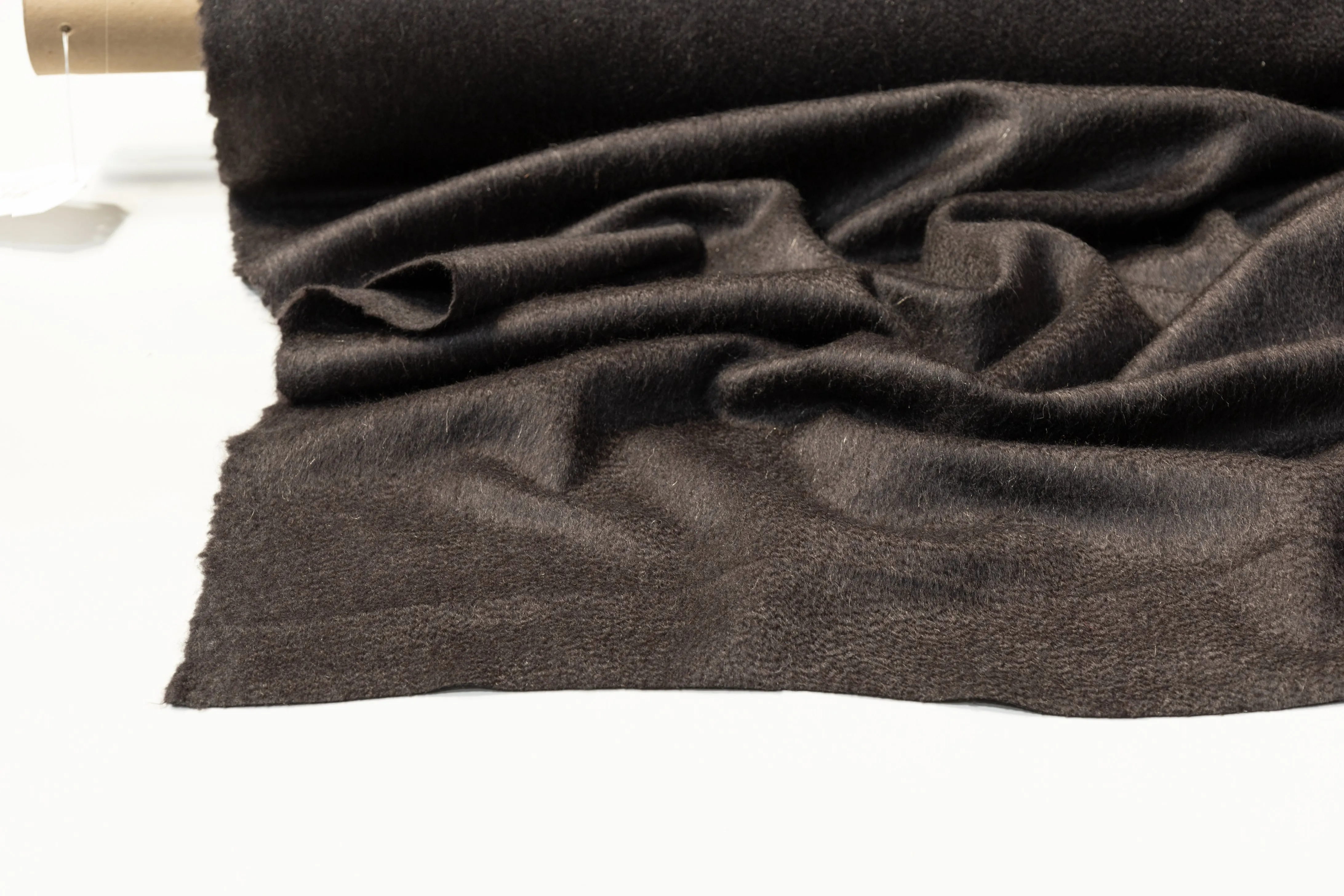 Pure Italian Cashmere Coating - Smoky Black