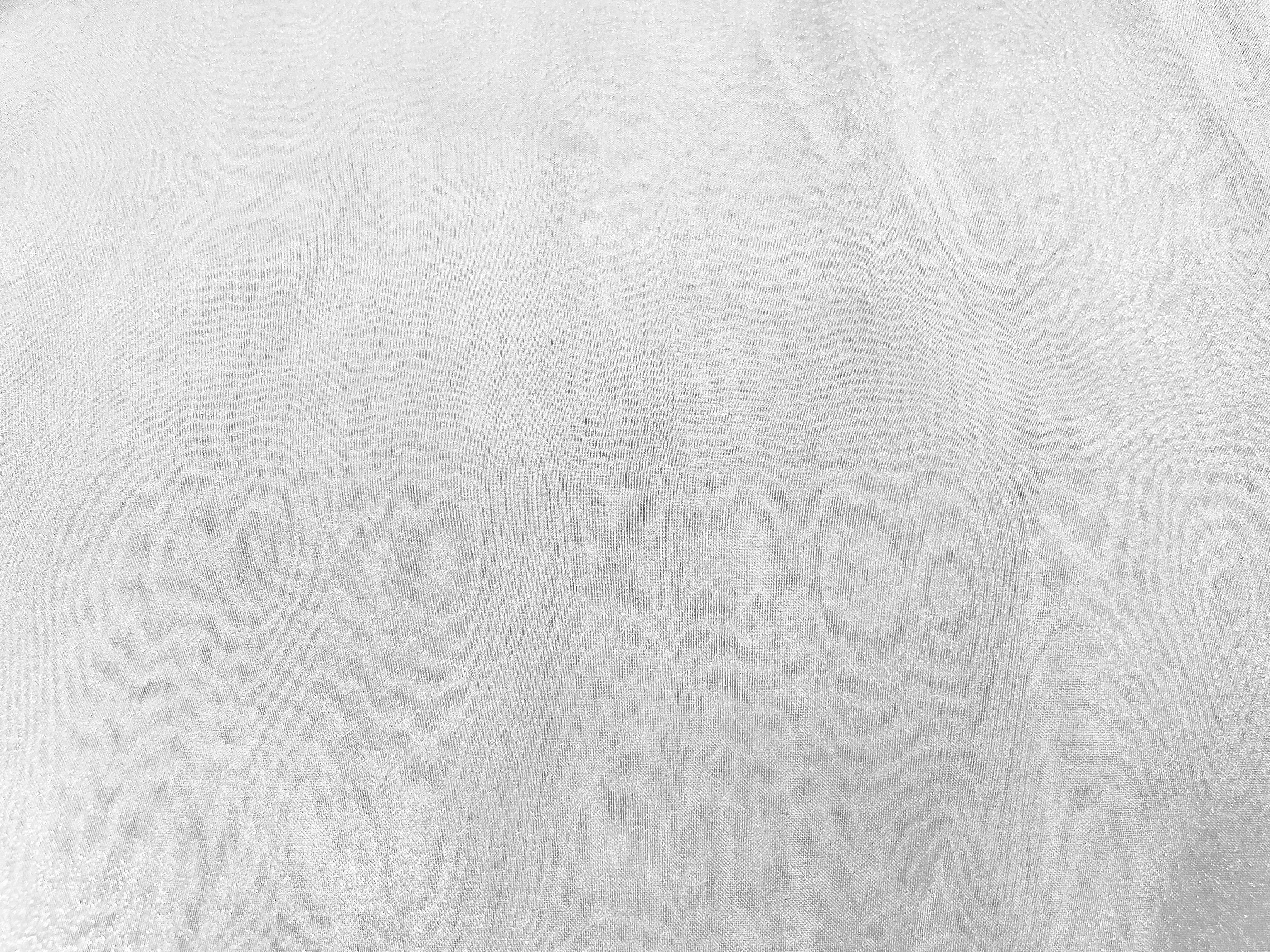 Pure White Plain Organza Fabric