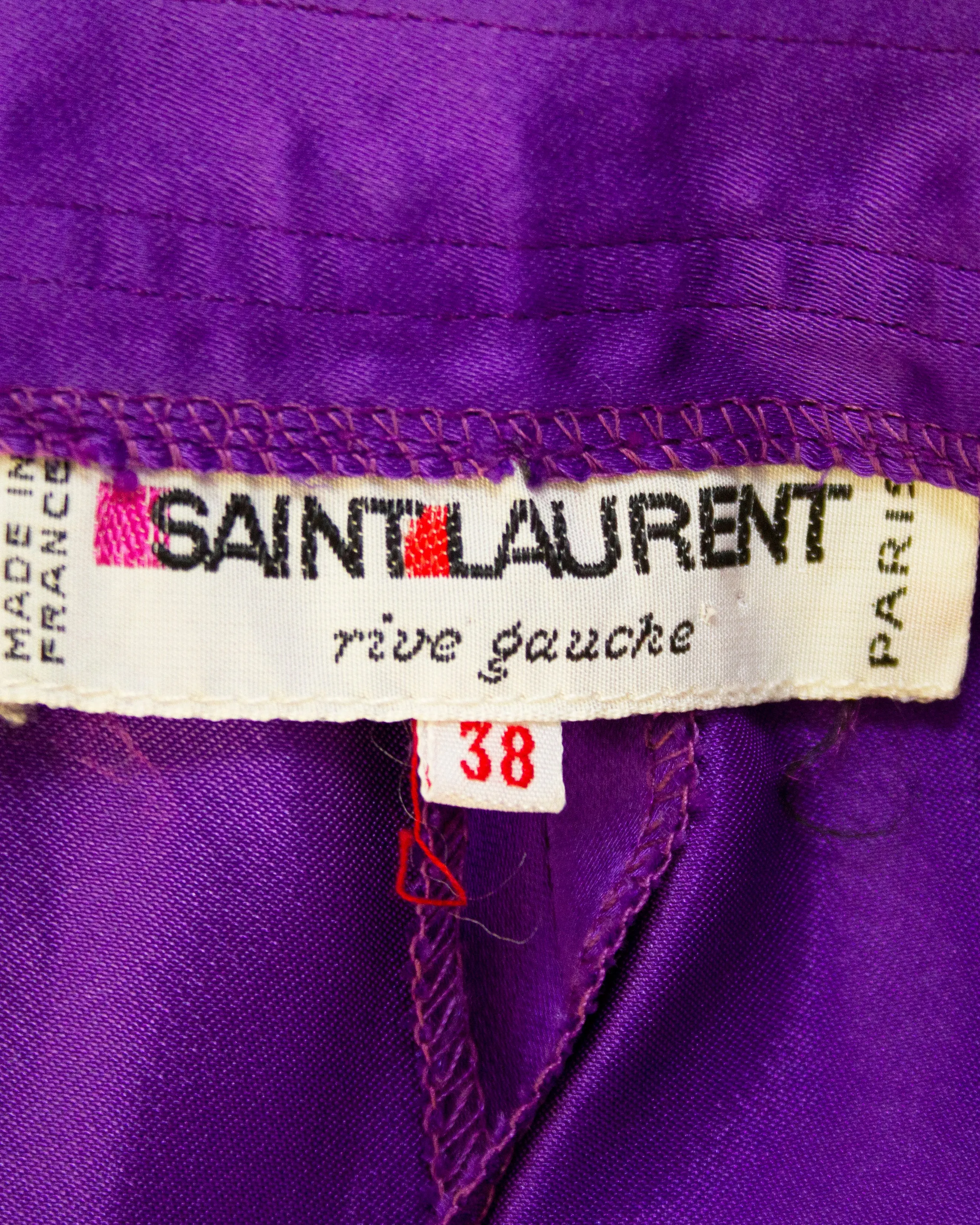 Purple Pleated and Silk Ensemble