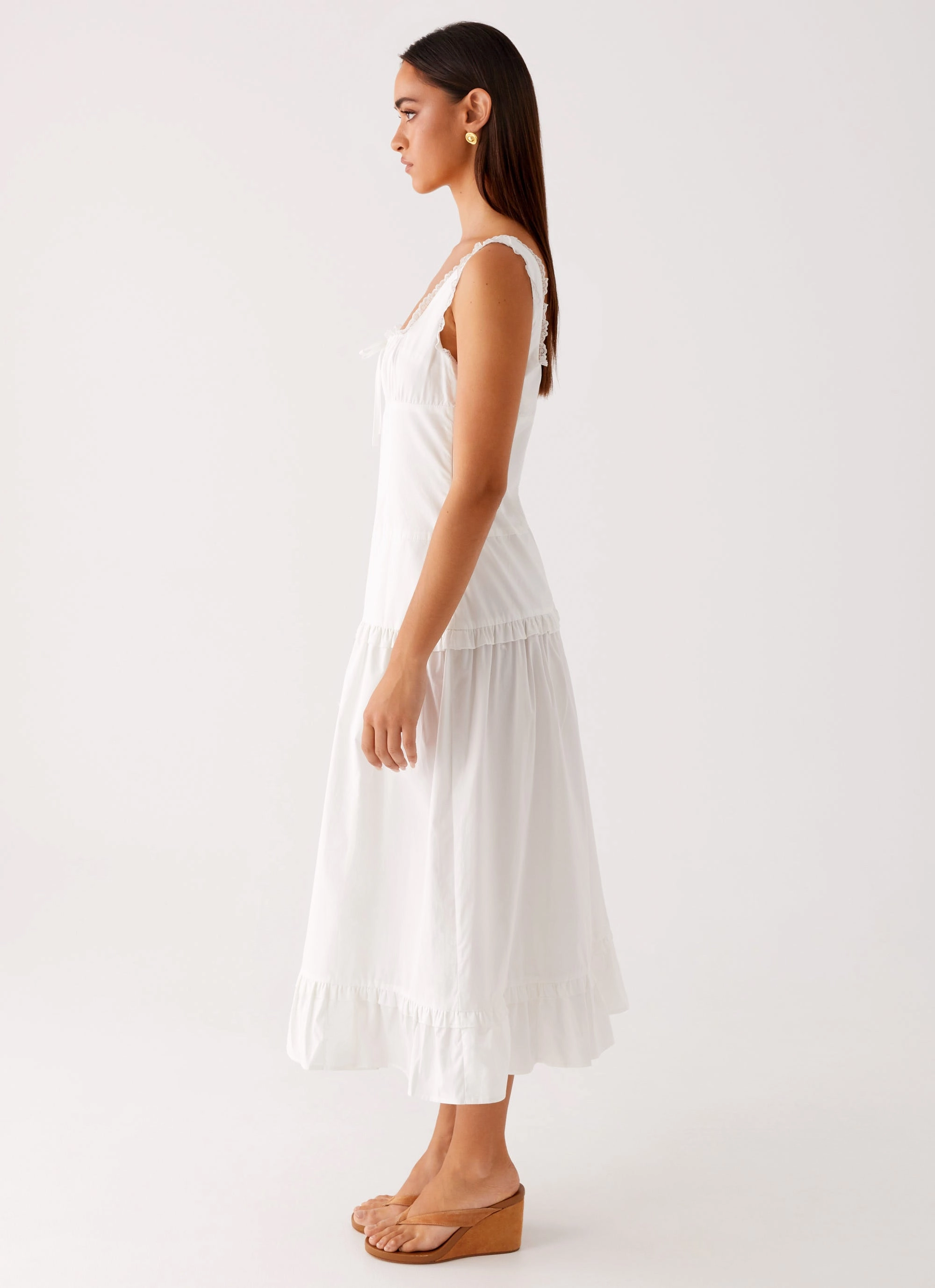 Quinn Midi Dress - White