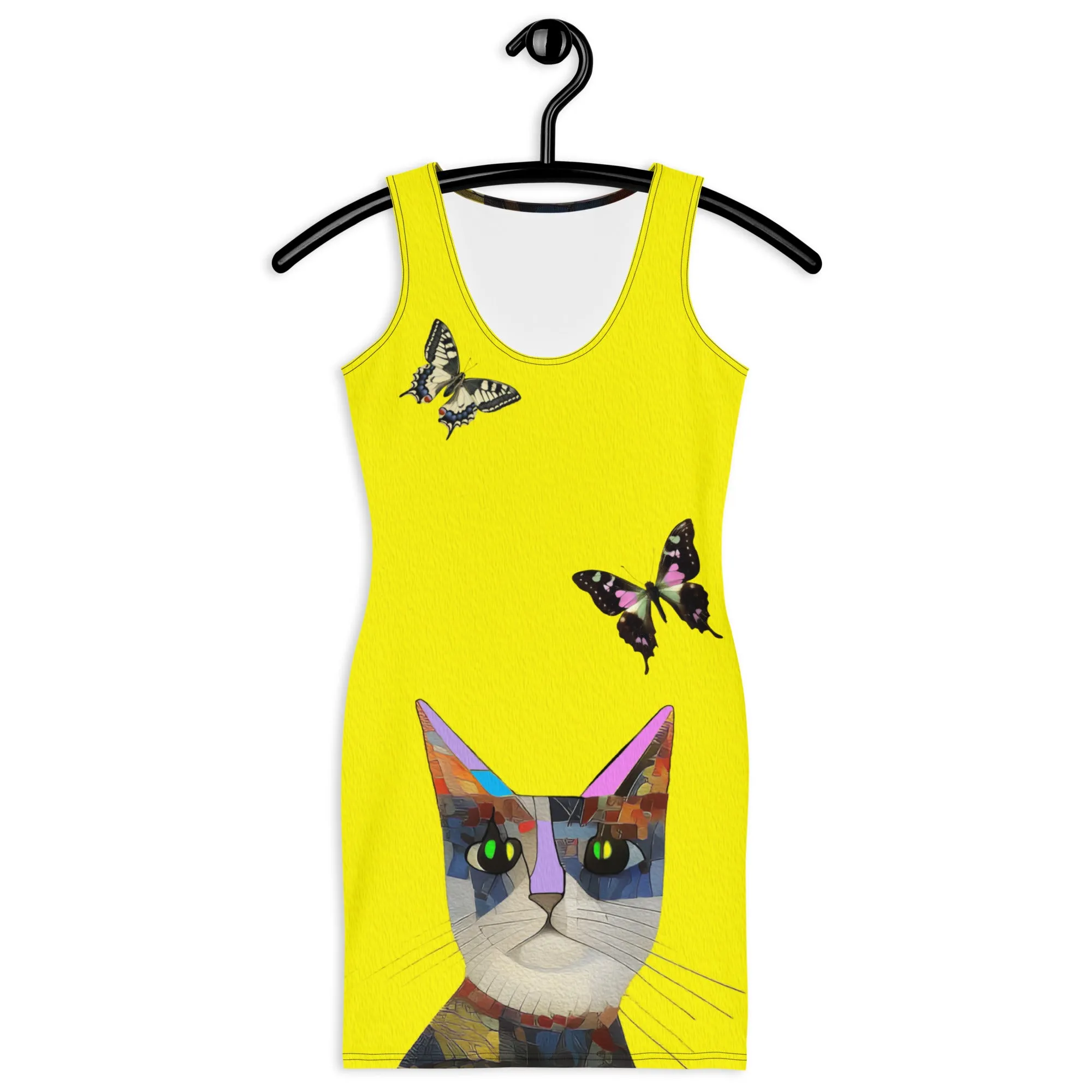 "Cat Lovers" Collection - Designer Cat Face Mini Dress