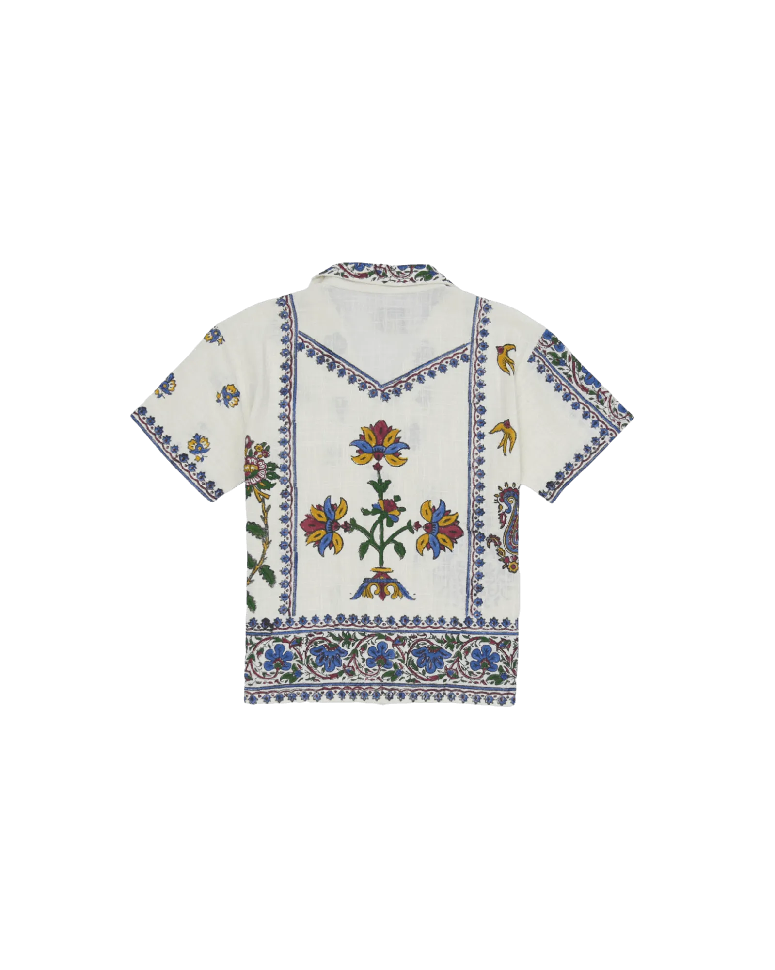 "SUMMER DREAM" BLOCK PRINT BUTTON DOWN