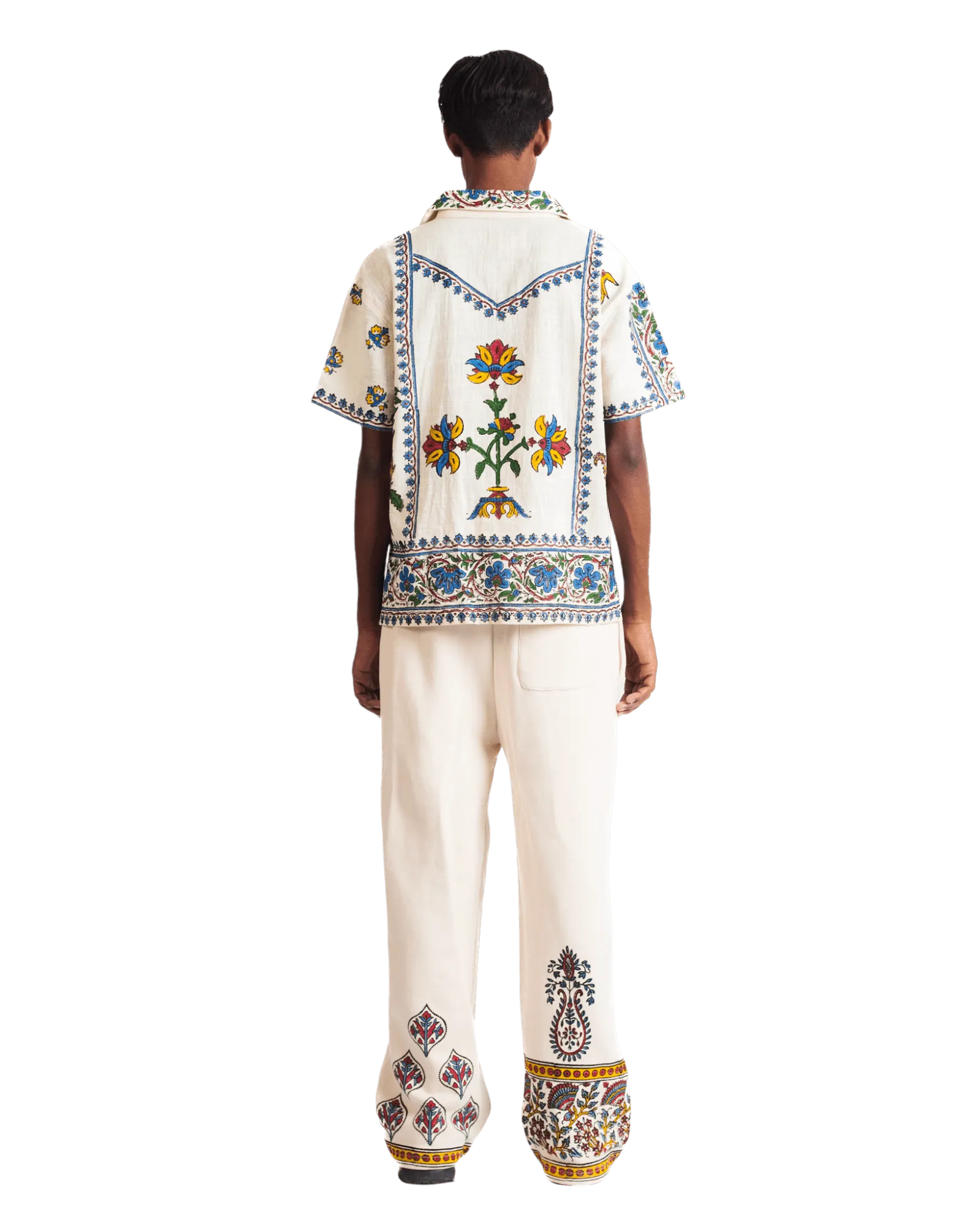 "SUMMER DREAM" BLOCK PRINT BUTTON DOWN