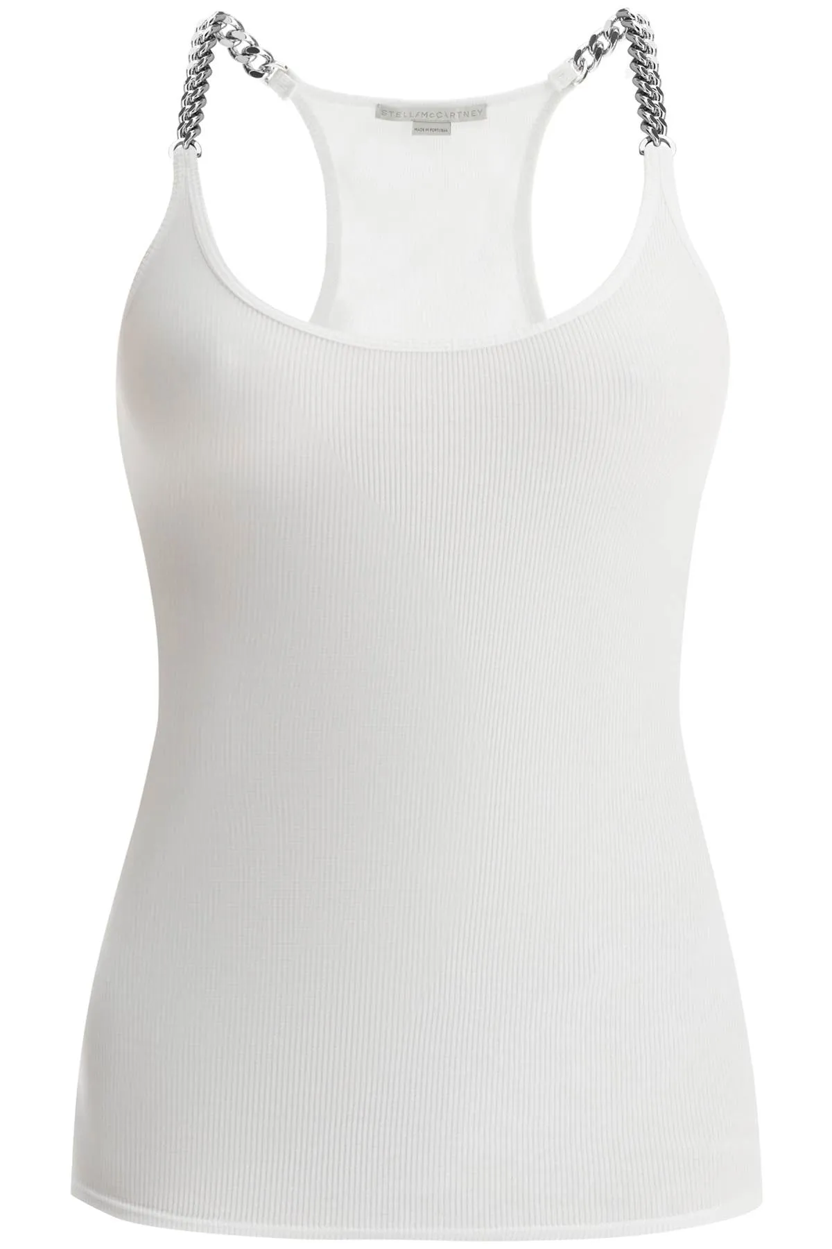 "tank top with chains detail 6J0353 3SPZ67 PURE WHITE