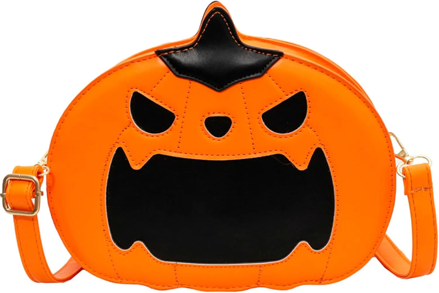 QZUnique Halloween Purses Gothic Novelty Shoulder Bag Pumpkin Coffin Skull Bat Crossbody Bag holiday Party Gift Candy Bag