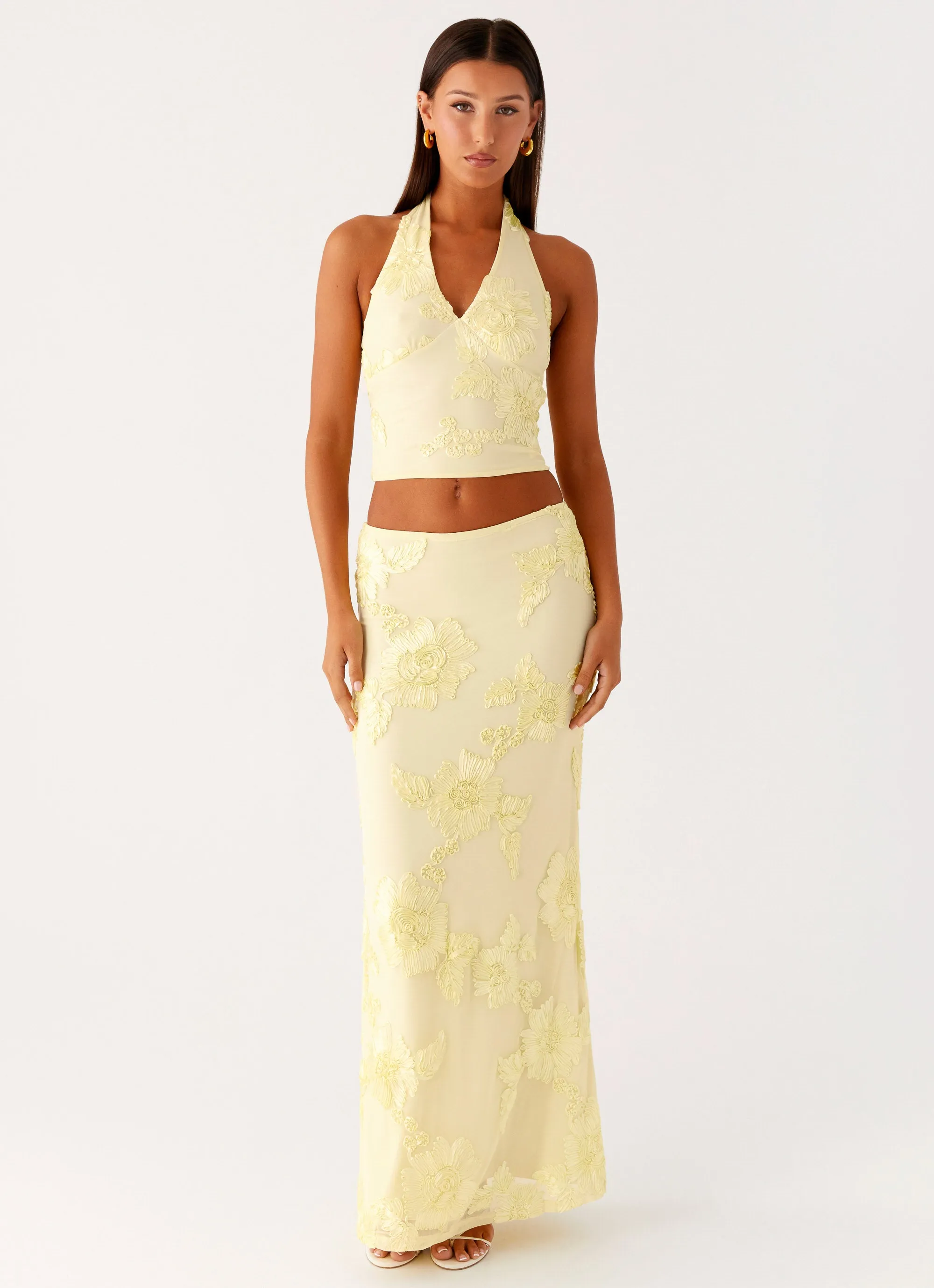 Radiate Maxi Skirt - Yellow