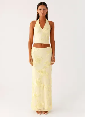 Radiate Maxi Skirt - Yellow Radiate Maxi Skirt - Yellow